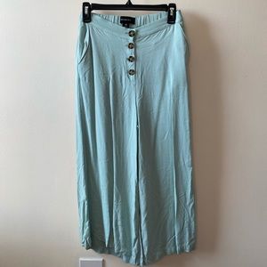 Who What Wear Cropped Linen Pants